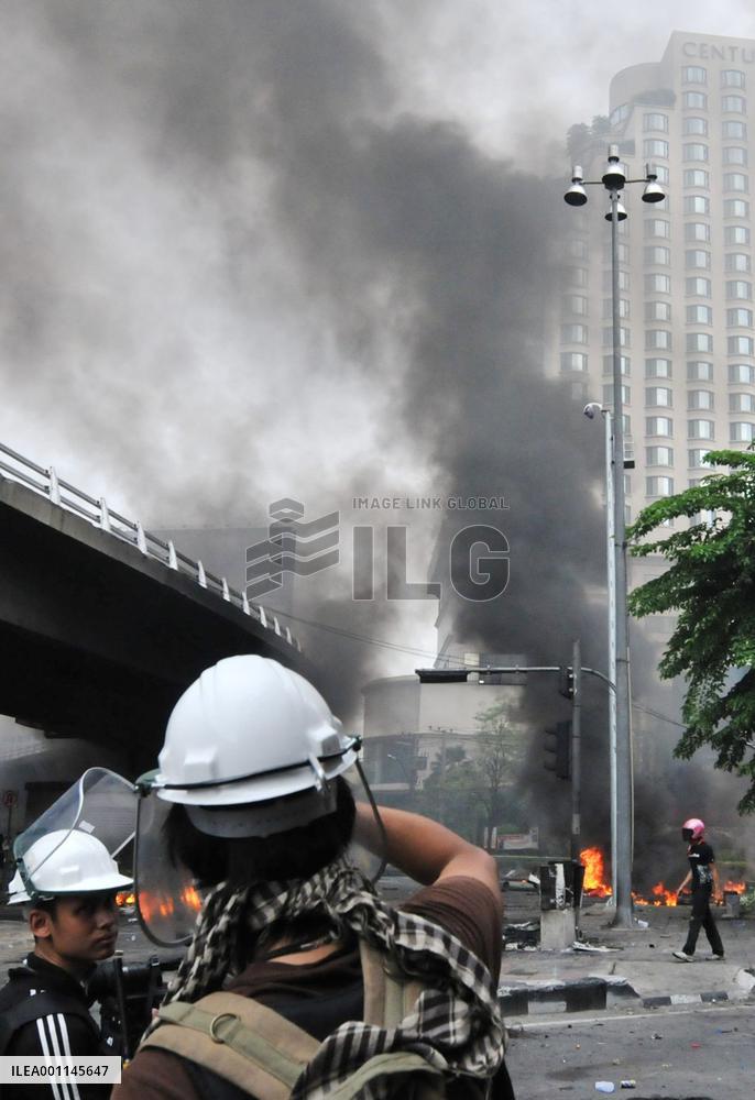 Photos from clashes in Bangkok