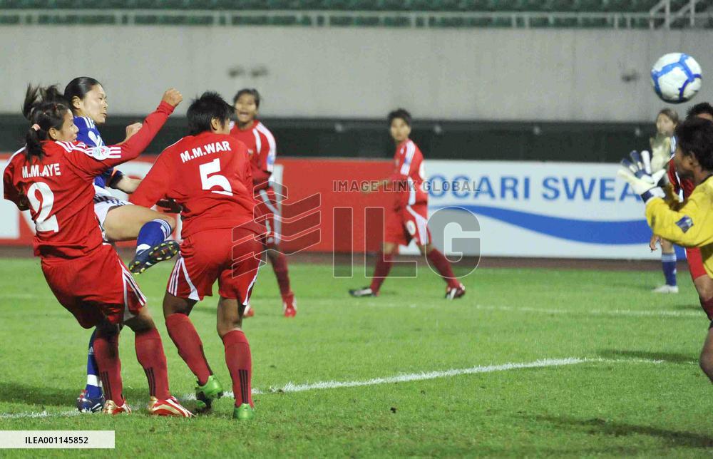 Japan beat Myanmar 8-0 in AFC Women's Asian Cup
