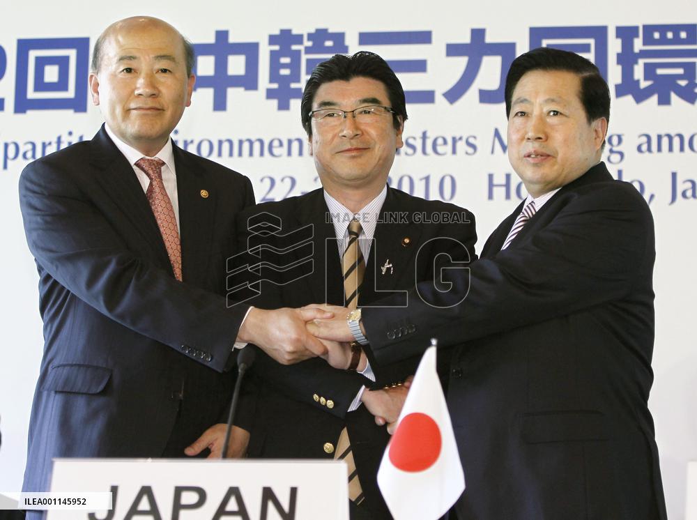 Japan, China, S. Korea joint plan on environment