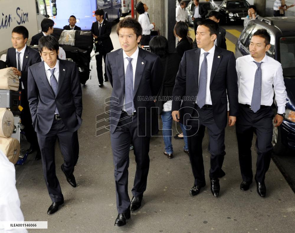 Japan soccer team in Switzerland