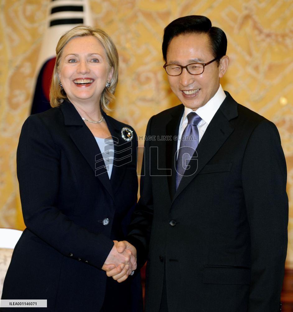 Clinton blasts N. Korea