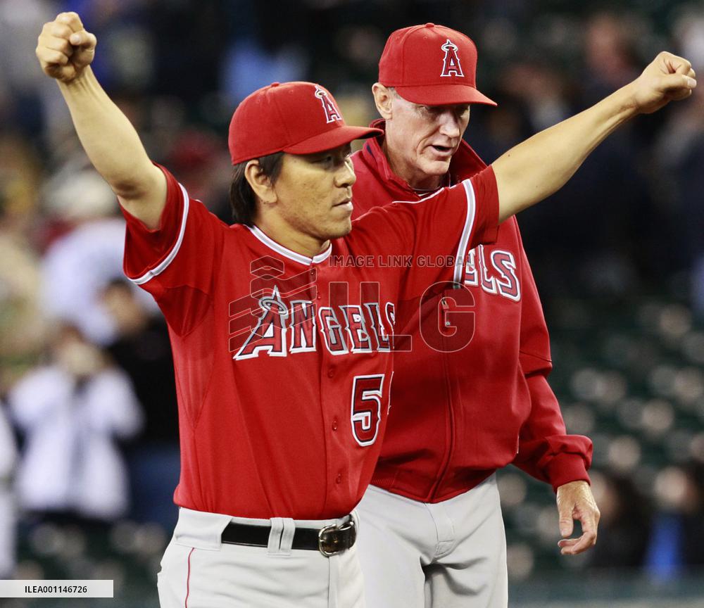 L.A. Angels' Matsui 2-for-5 against Seattle Mariners