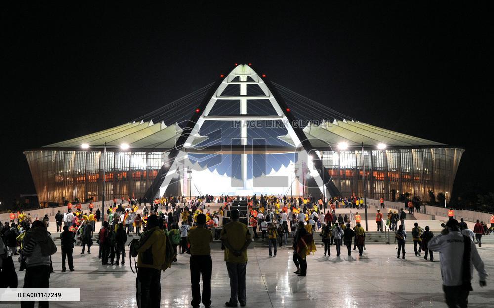 Germany-Australia match at Durban Stadium