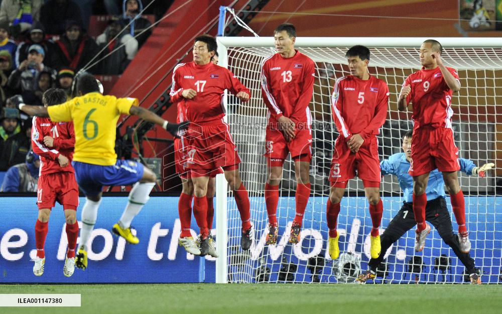 Brazil beats North Korea 2-1 at World Cup