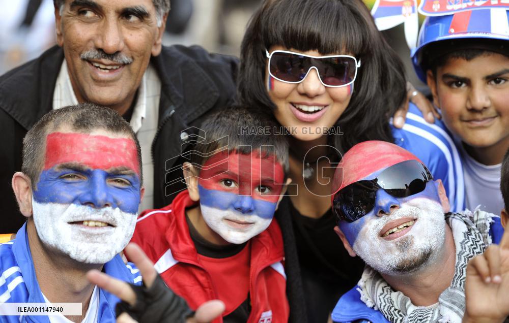 Supporters in World Cup matches