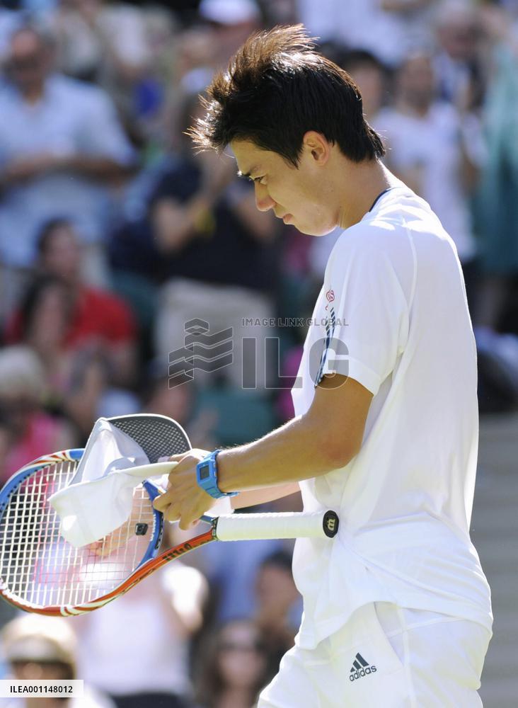 Nishikori defeated by Nadal at Wimbledon tennis