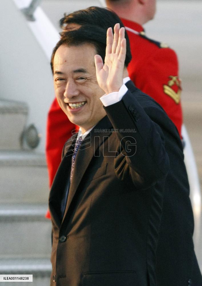 Kan arrives in Canada for G-8, G-20 summits