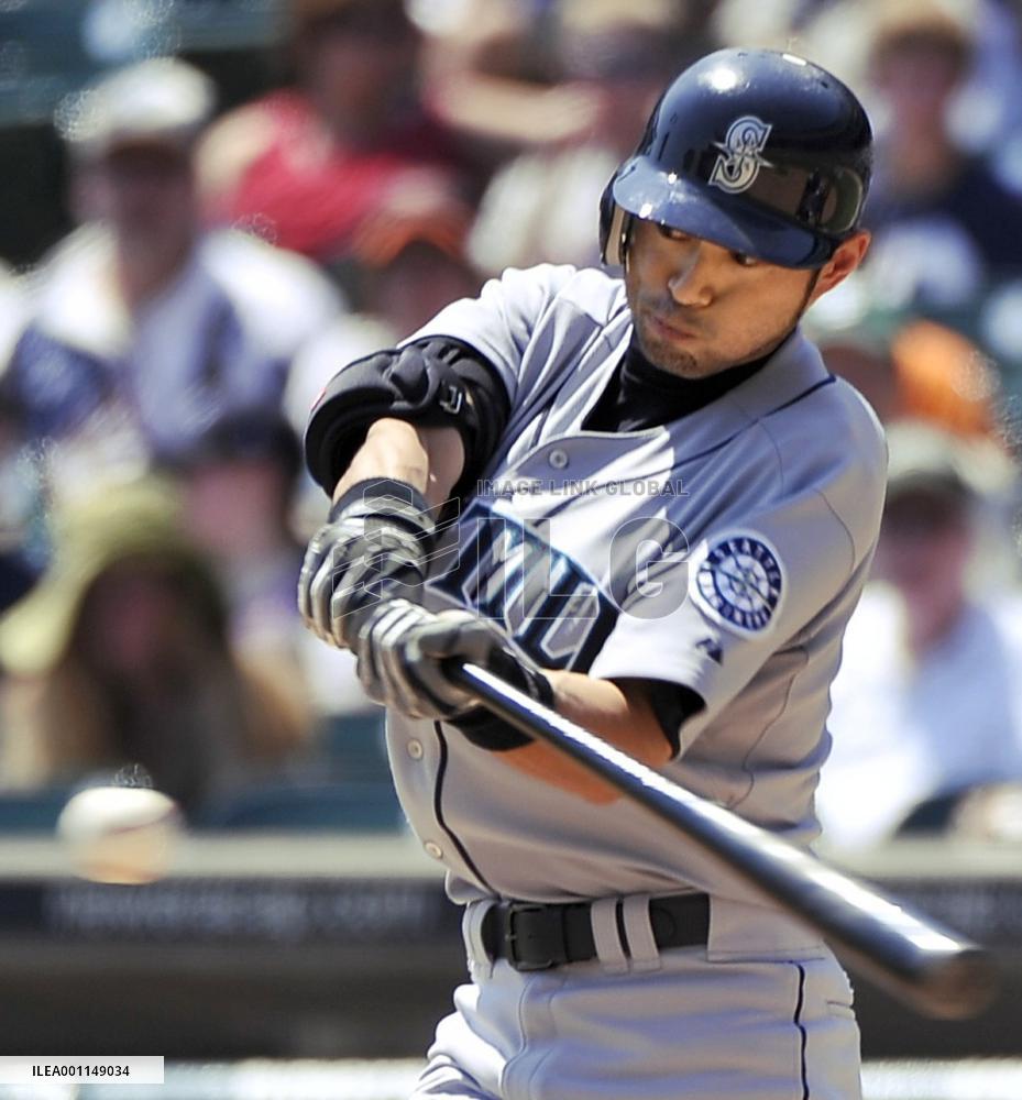 Seattle Mariners' Ichiro 1-for-5 against Detroit Tigers