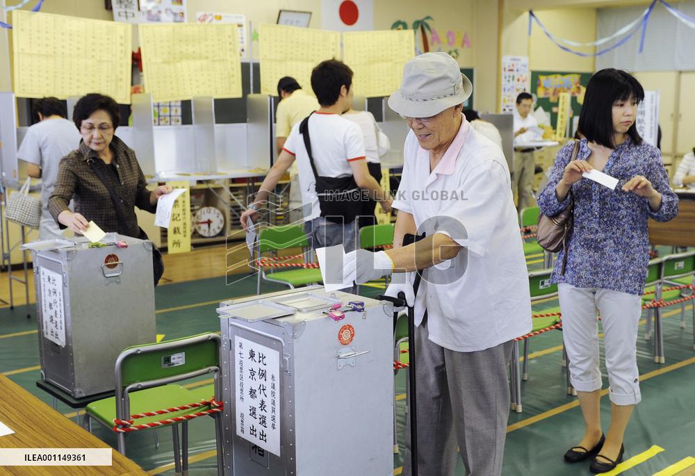 Voting under way for upper house election