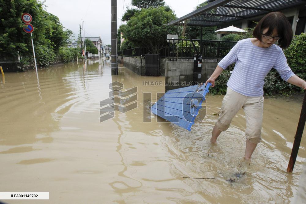 Heavy rain wrecks havoc in western Japan