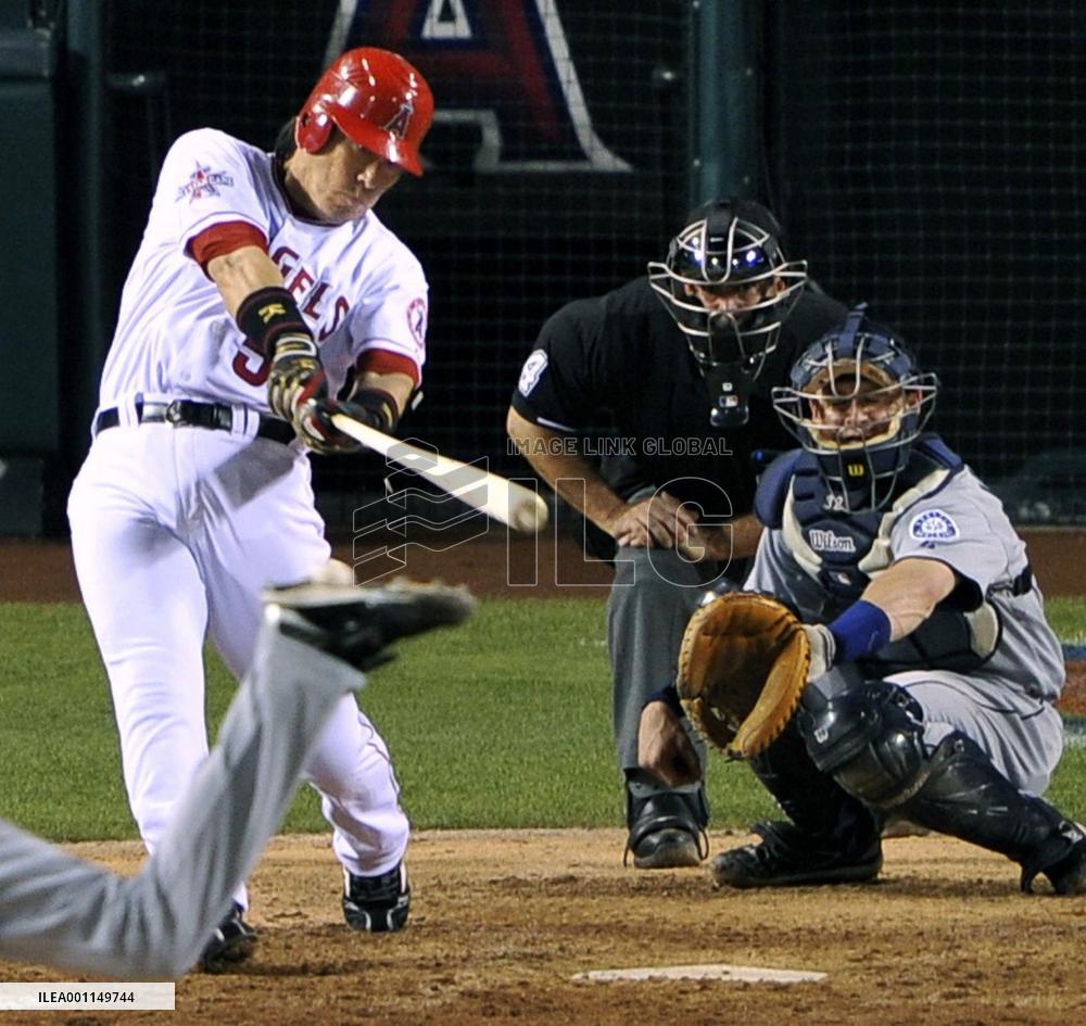 L.A. Angels Matsui 1-for-4 against Seattle Mariners