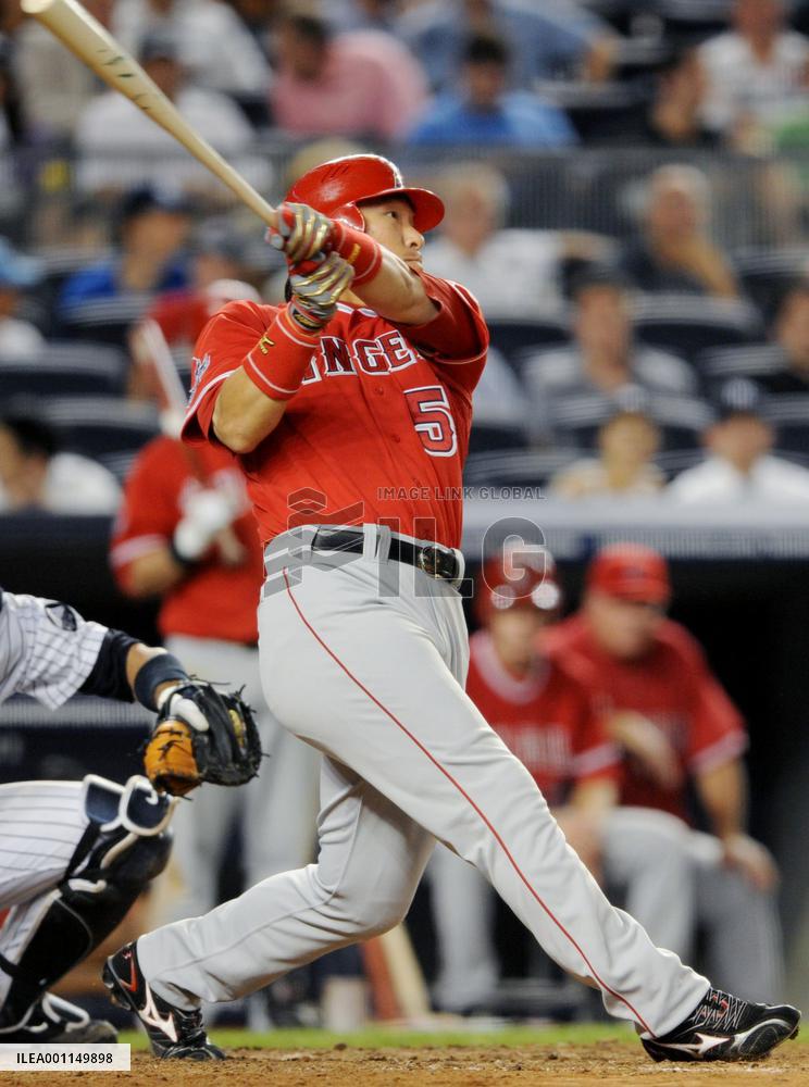 Angels' Matsui homers