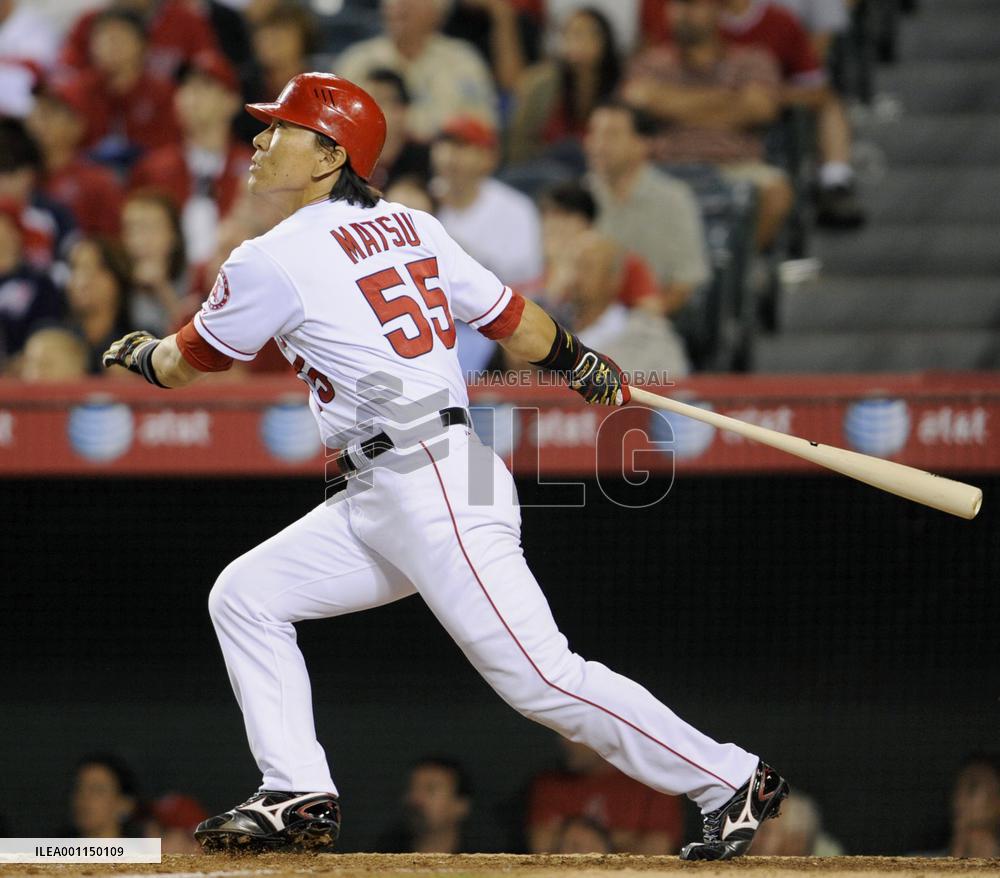 Angels' Matsui homers against Red Sox