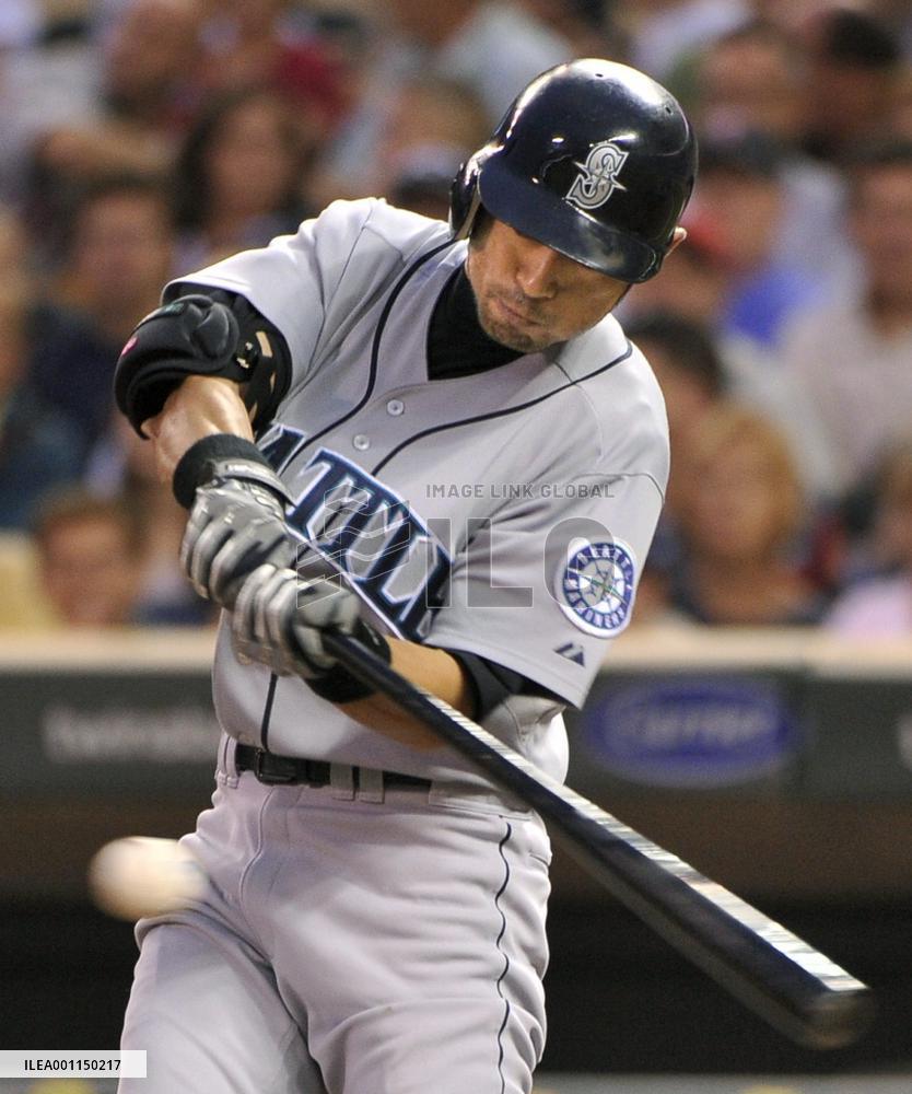 Ichiro 1-for-5 against Twins