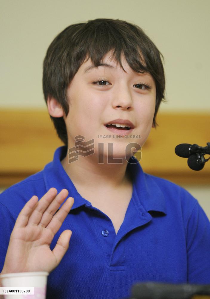 U.S. boy talks about N. Korea trip