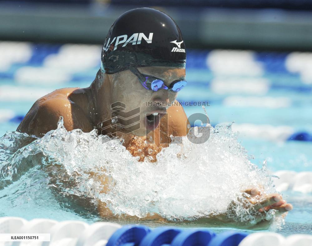 Kitajima wins 200 breaststroke at Pan Pacs