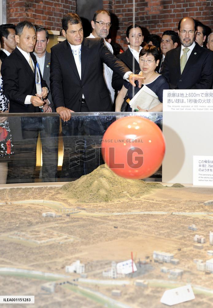 Ecuadorian president in Hiroshima