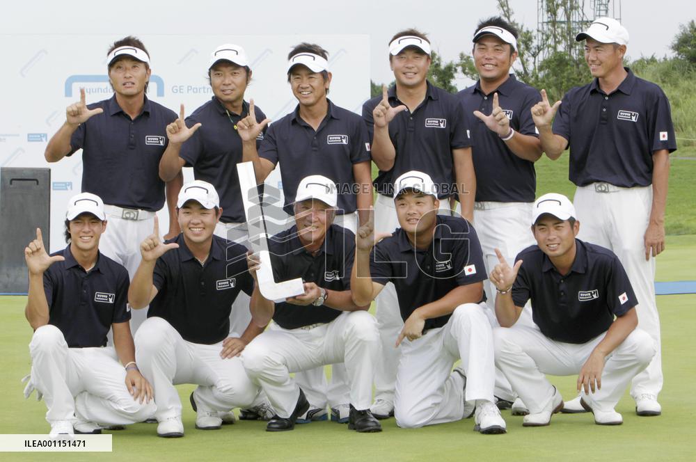 Japan beats S. Korea in golf team event
