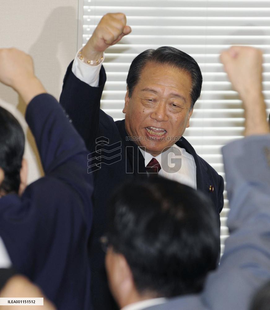 Ozawa makes final pitch to challenge Kan
