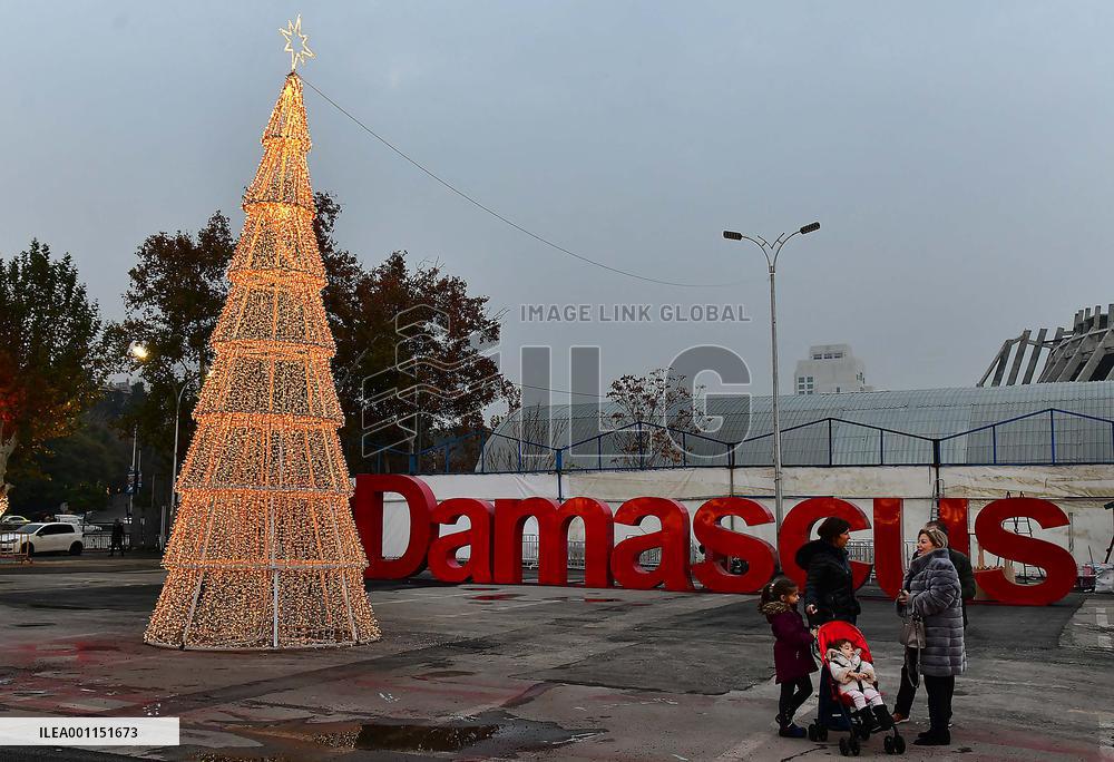 SYRIA-DAMASCUS-CHRISTMAS-MARKET