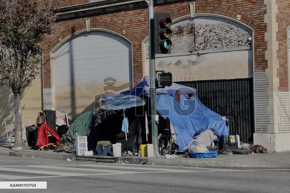 U.S.-LOS ANGELES-HOMELESS PEOPLE