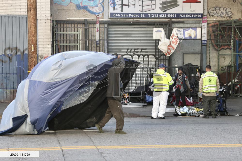 U.S.-LOS ANGELES-HOMELESS PEOPLE