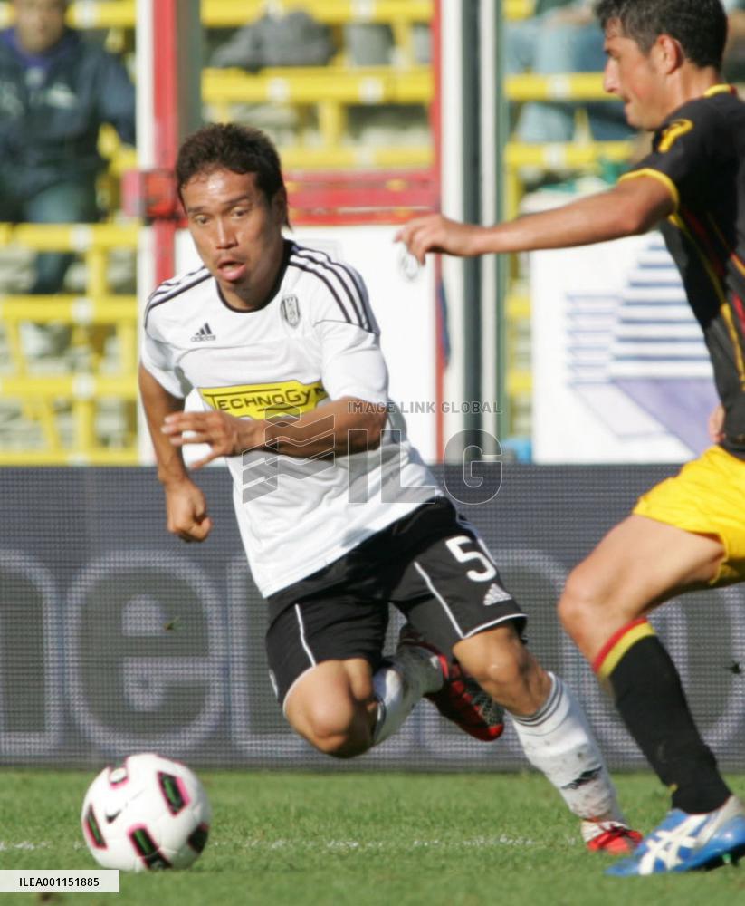 Cesena's Nagatomo plays against Lecce