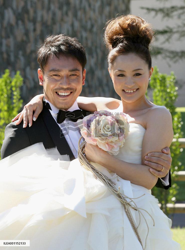 Olympic skiers' wedding party