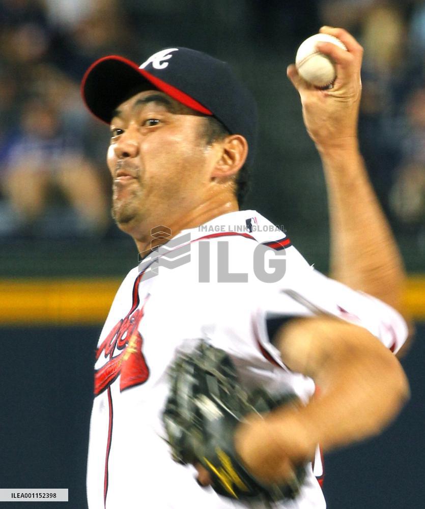 Braves' Saito pitches vs. Phillies