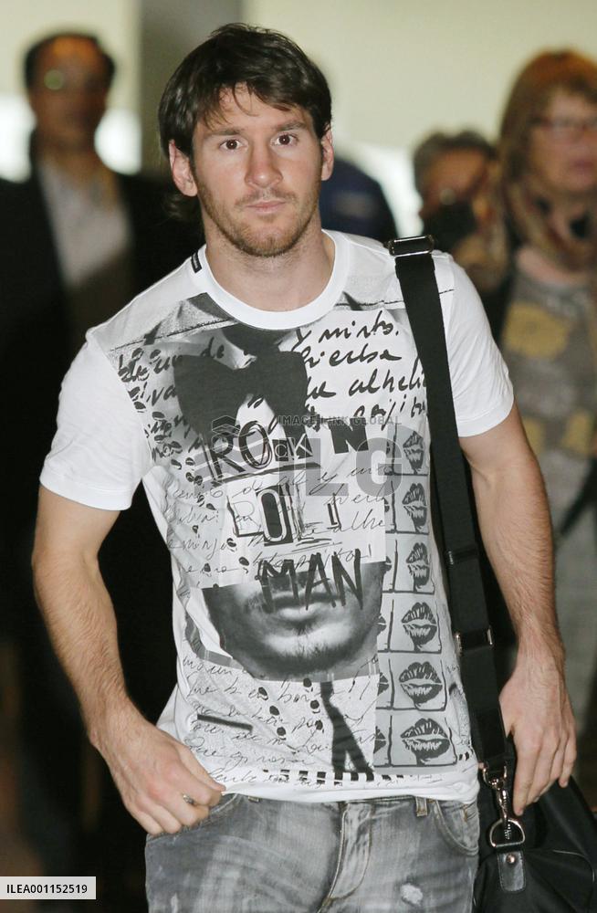 Messi arrives in Japan for Japan vs. Argentina friendly