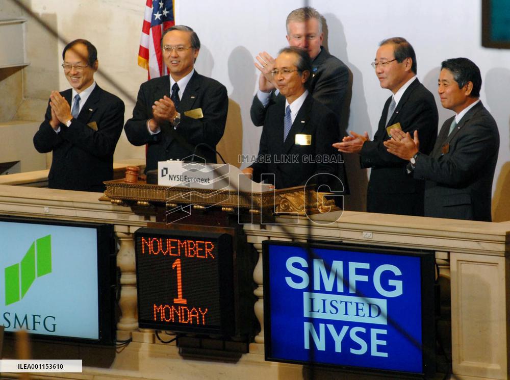 SMFG lists on New York Stock Exchange