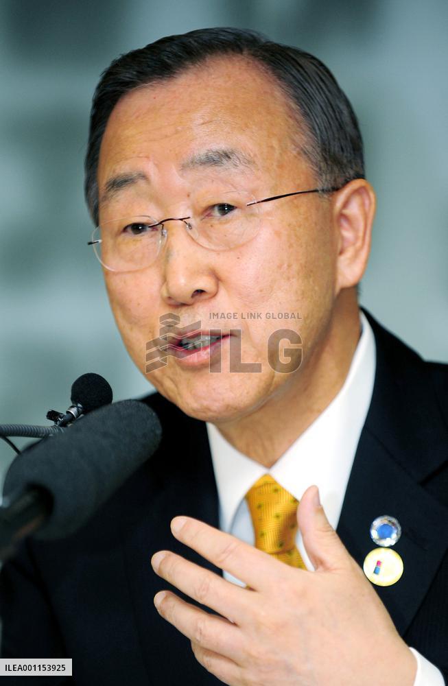 U.N. chief Ban in Seoul