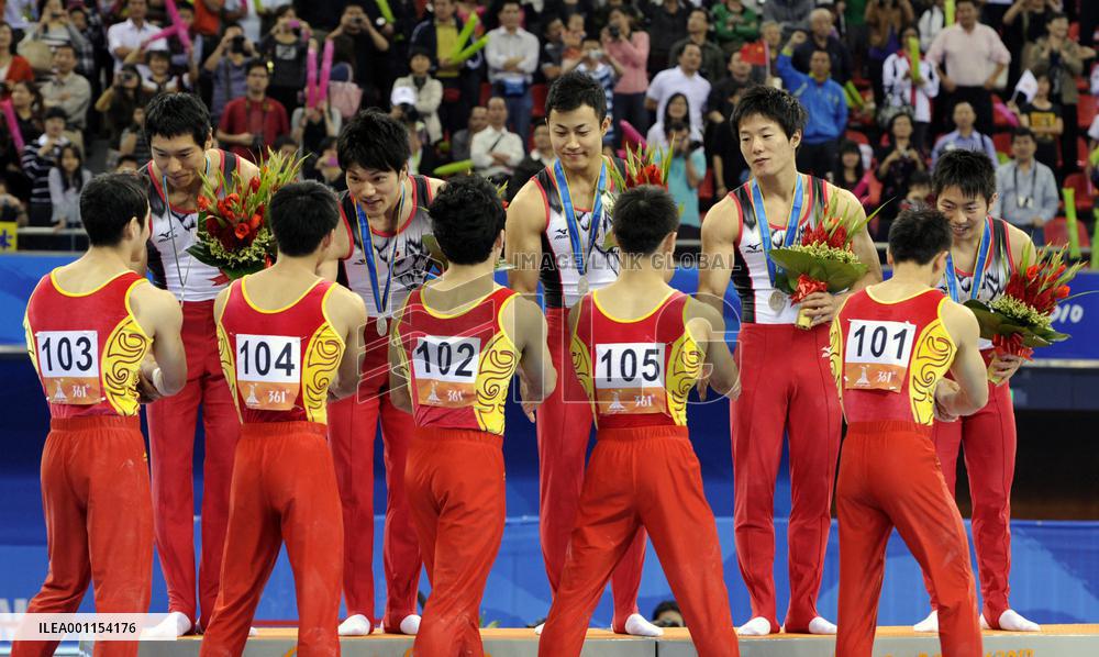 Japan takes silver in men's gymnastics