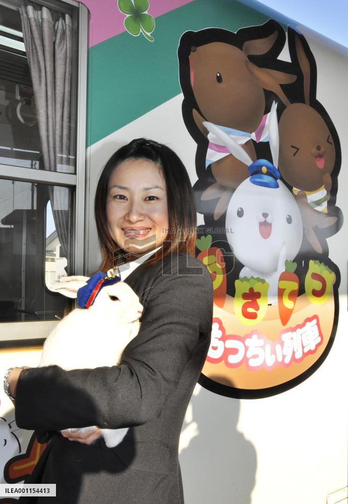 Rabbit station master in Yamagata