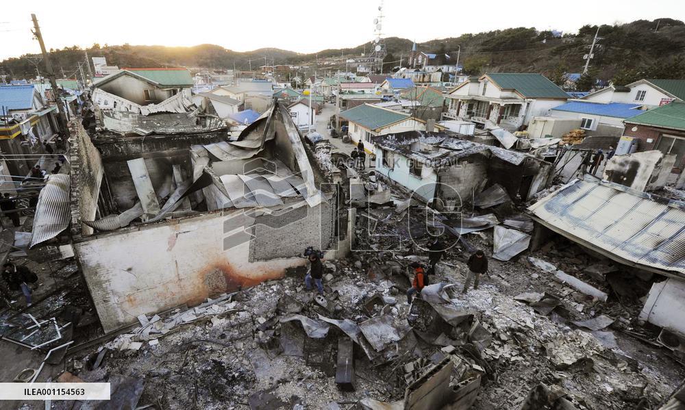 Aftermath of attack on Yeonpyeong Island