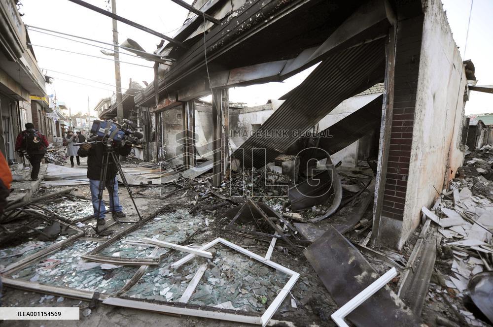 Aftermath of attack on Yeonpyeong Island