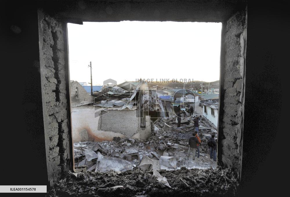 Aftermath of attack on Yeonpyeong Island