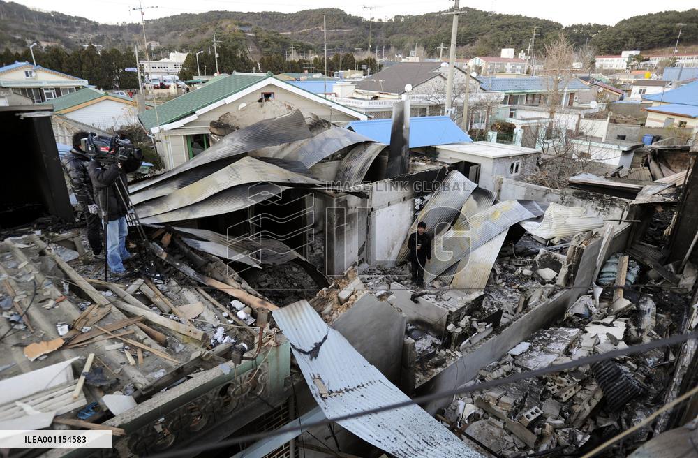 Aftermath of attack on Yeonpyeong Island