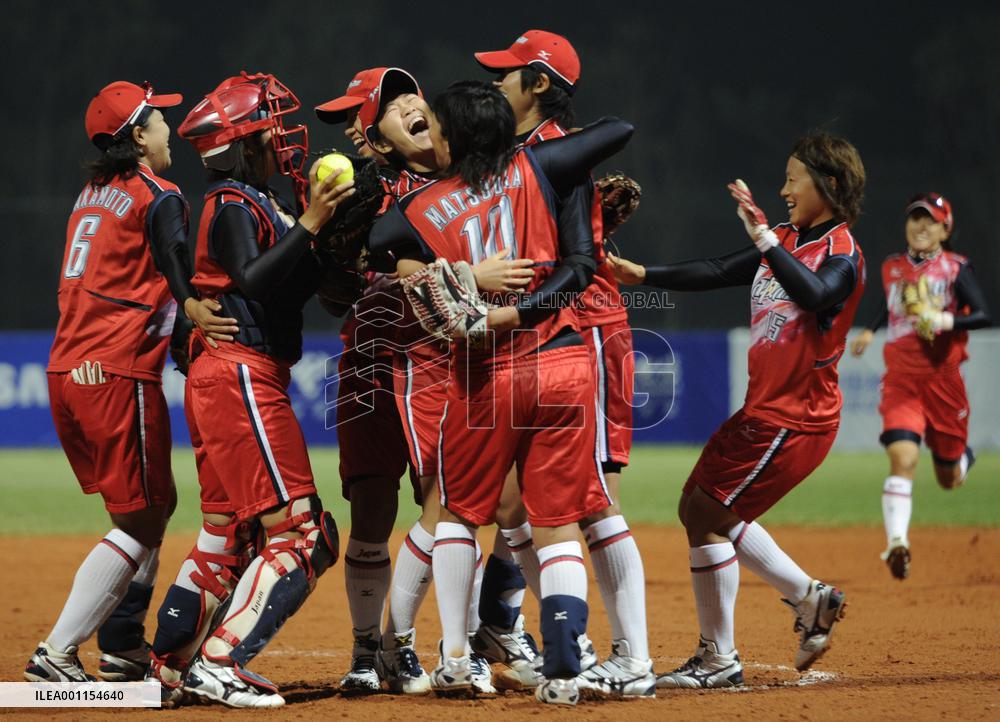 Japan achieve softball three-peat at Asian Games