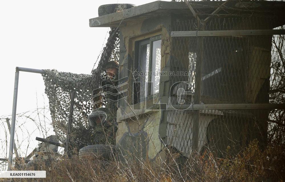 S. Korean soldiers in Yeonpyeong Island