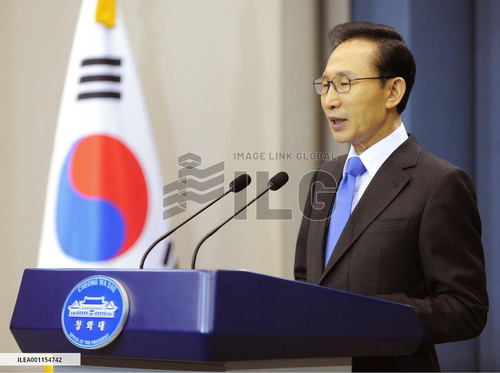 S. Korea president addresses nation over attack