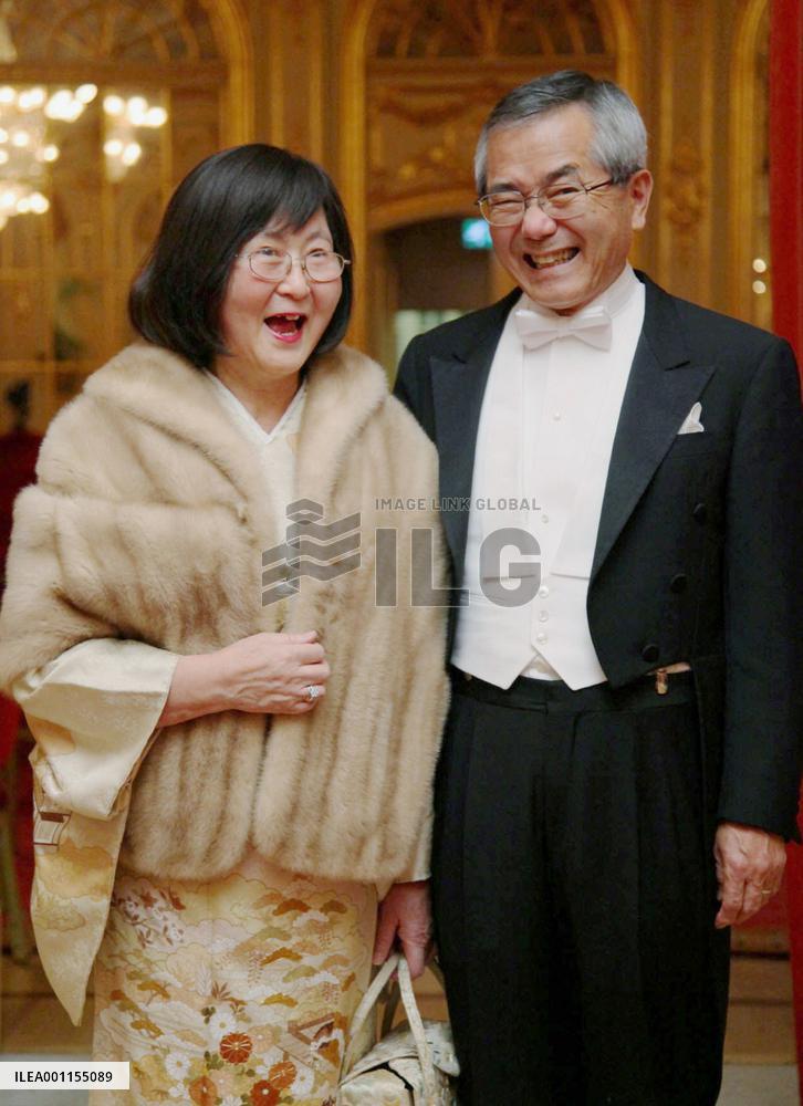 Nobel laureate chemist Negishi in Stockholm