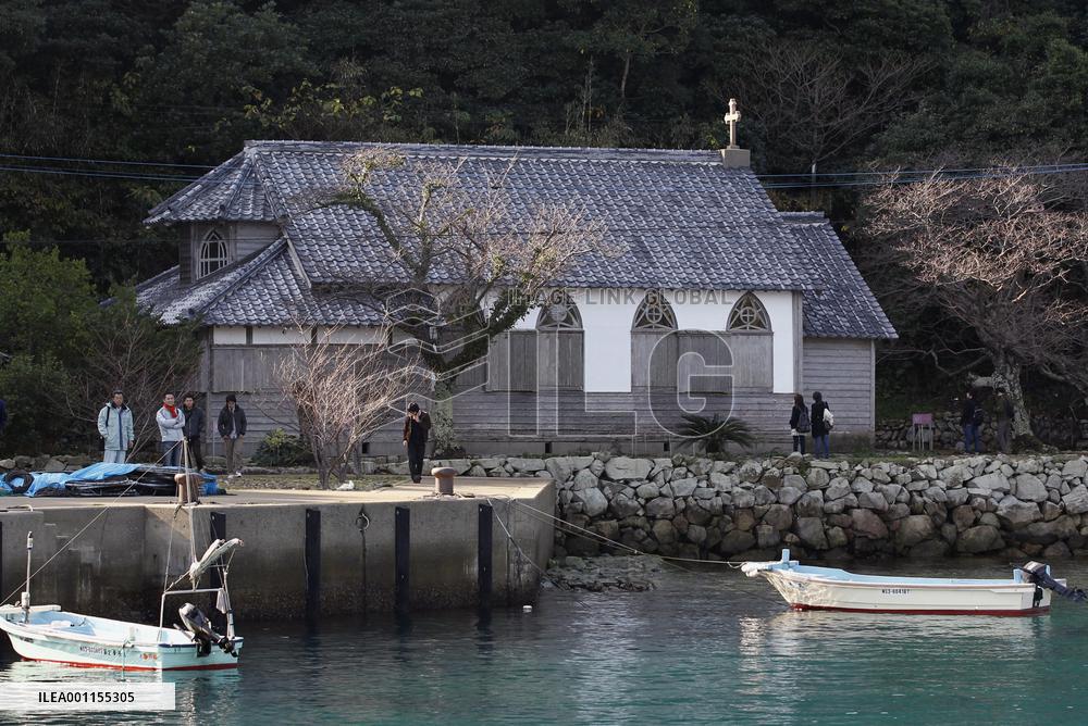 Catholic church on Nagasaki island