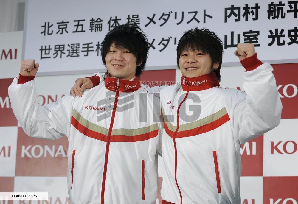 Gymnast Uchimura, Yamamuro to join Konami