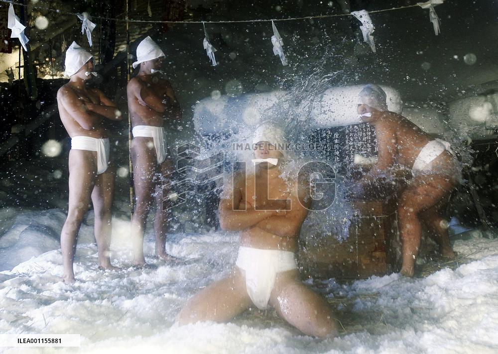 Shinto ritual in snow