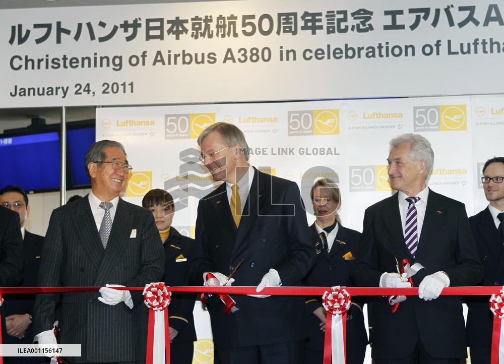 Lufthansa marks 50th anniv. of services to Japan