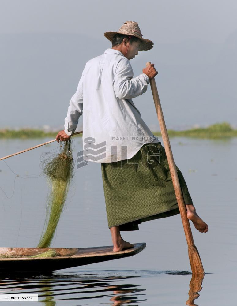 Fishermen on Myanmar's Inle Lake