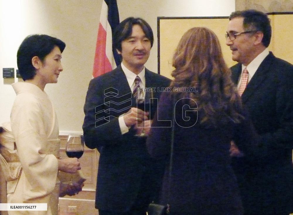 Japan prince in Costa Rica
