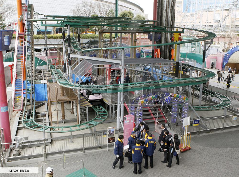 Fall from roller coaster