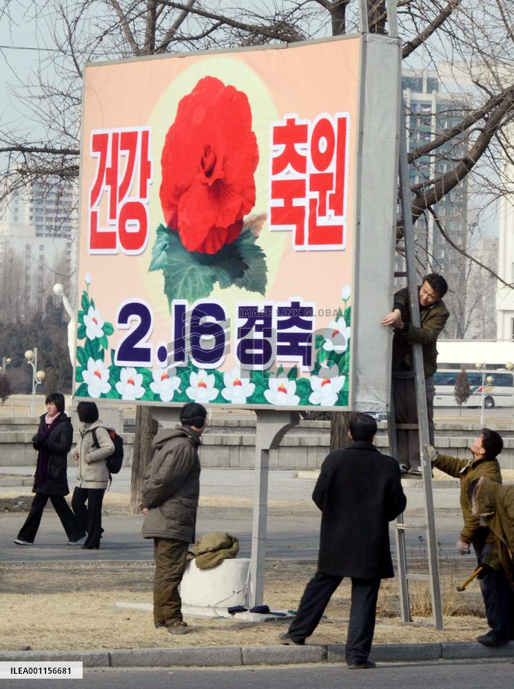 N. Korea prepares for leader Kim's 69th birthday